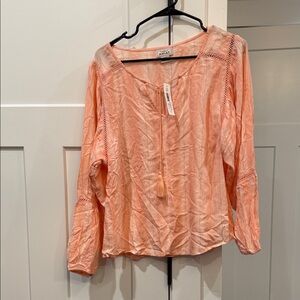 Ariat Coral Blouse with Tassel Detail